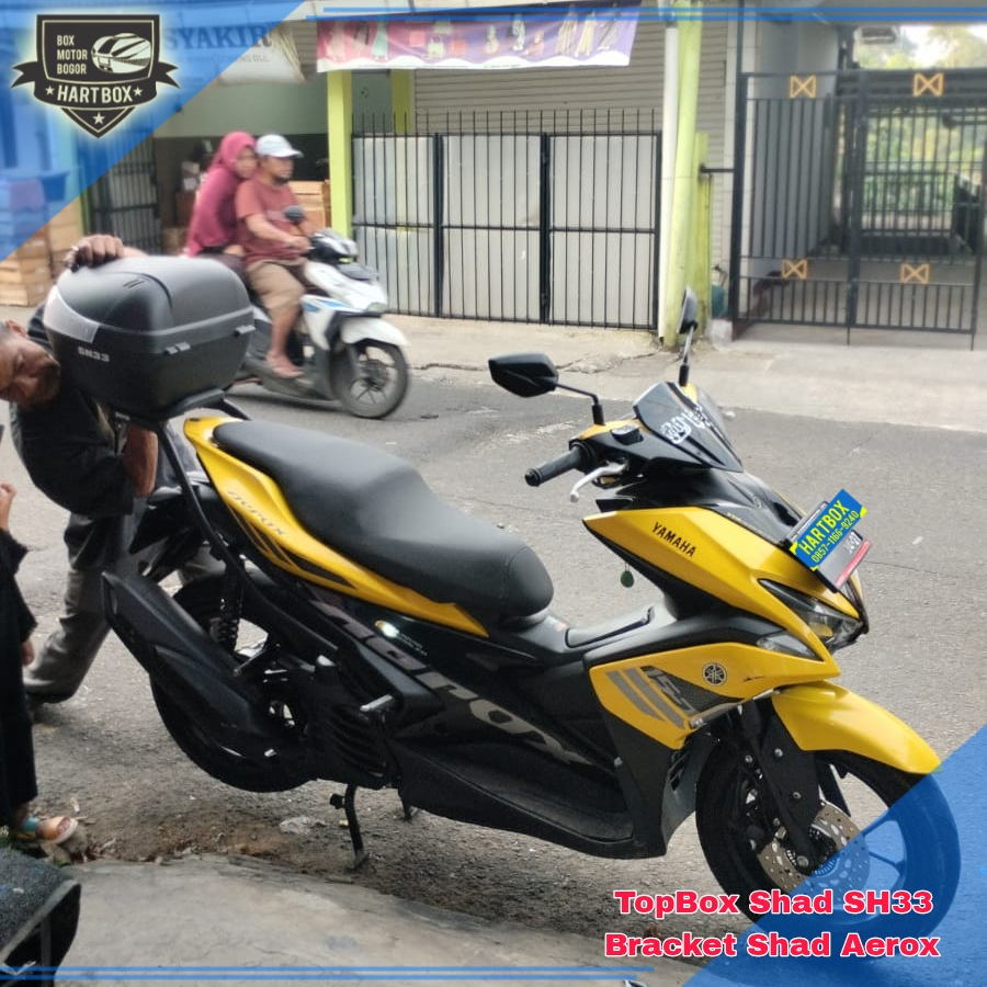 Box Motor Shad Sh33 sh 33 / TopBox Shad Sh33 / Bagasi Motor Sh 33 Byson-Vario-Vixion-Beat-Supra-Lexi