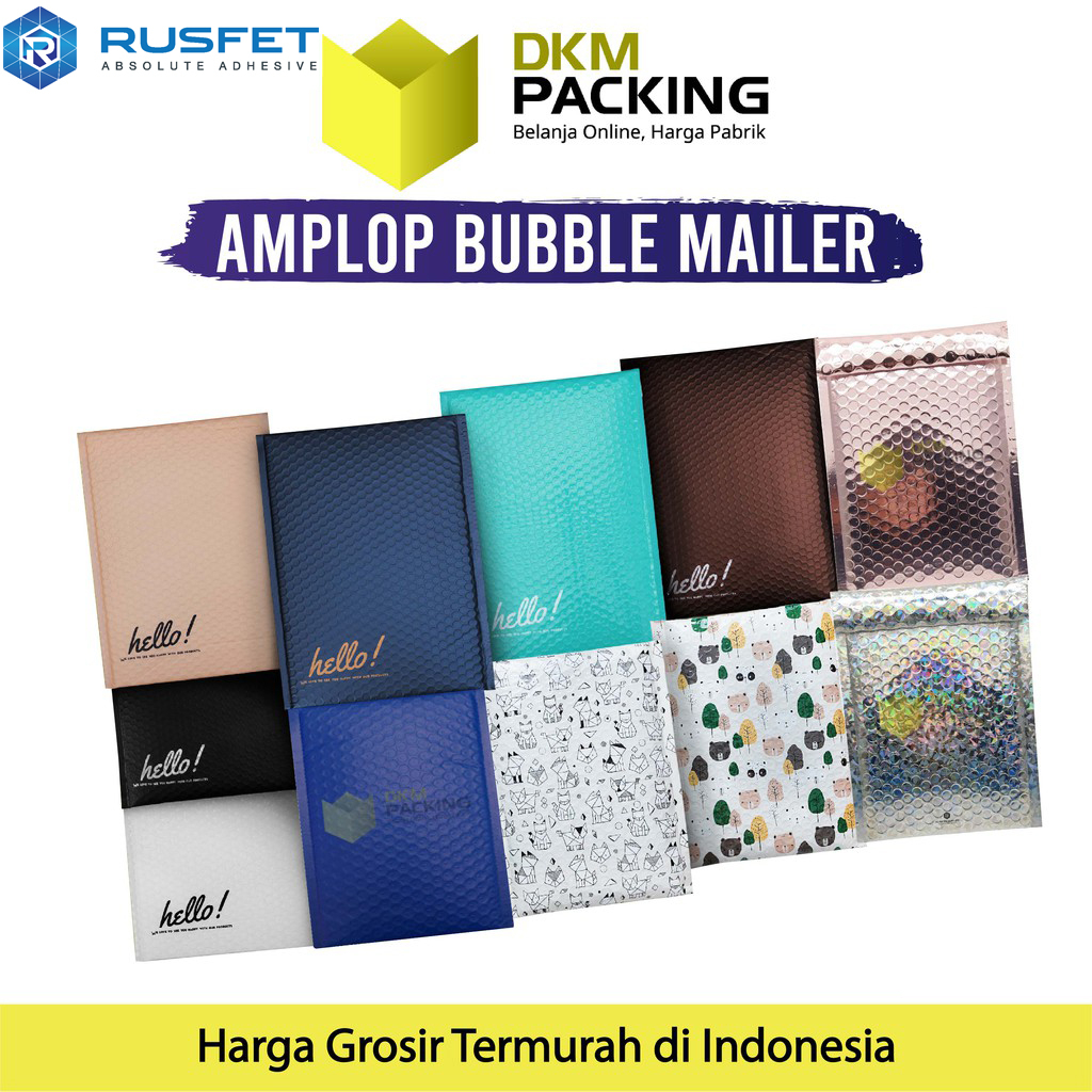 

AMPLOP BUBBLE WRAP BUBBLE MAILER BAG SAFETY BUBBLE PACKING RUSFET PREMIUM TERMURAH