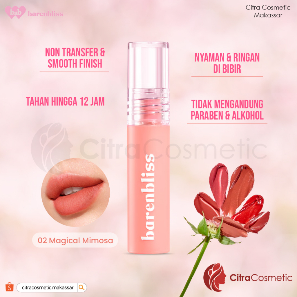 Barenbliss Full Bloom Transferproof Matte Tint Series