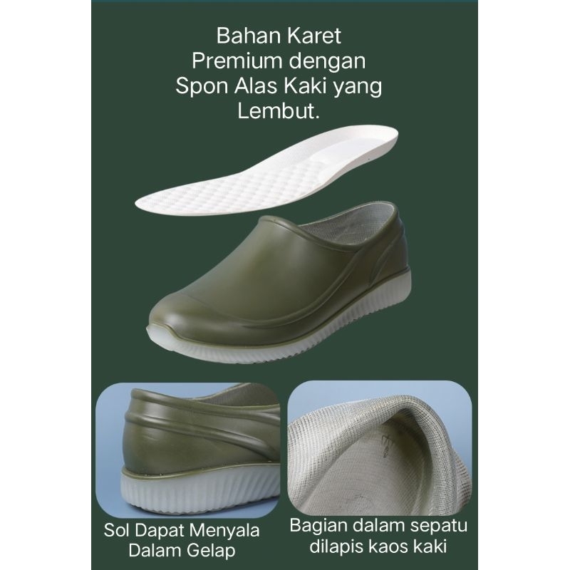 Sepatu Kerja Pantoefel Anti Air Sepatu Medis Sepatu Proyek SH1901