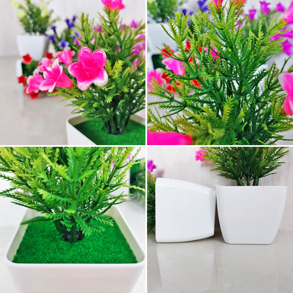 Bunga Lily Artificial Bunga Palsu Dekorasi Rangkaian Hiasan Rumah Artifisial Hias Decor PBP10 Azgalery