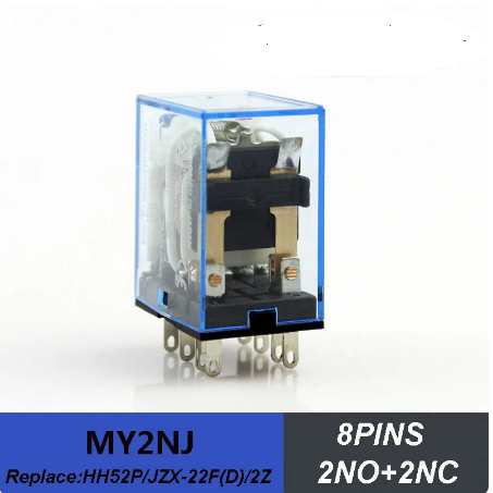 Relay MY2N MY2N-J 8pin 5A 220v/240V AC 12VDC 2NO+2NC