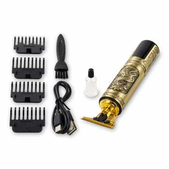 [COD] Alat Mesin Cukur Jenggot &amp; Rambut Listrik USB Rechargeable Razor T9 Vintage - Motif