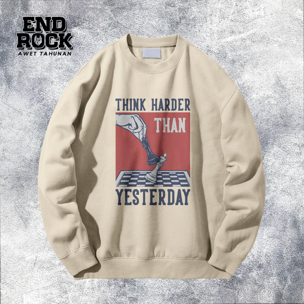 Crewneck Exclusive Original Endrock Tema Think Harder  DTFS162