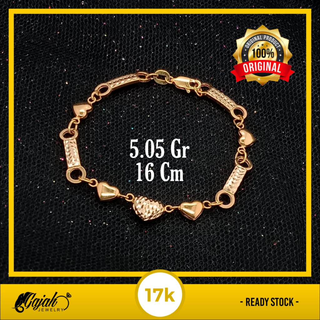 Gelang Emas 17K - 5.05 Gr Kadar 750 - 4860