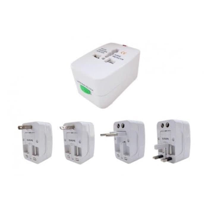 Universal Travel Adapter / all in1 home Adaptor traveler EU AU UK US Plug colokan steker stop kontak Colokan Multifungsi Universal Luar Negeri