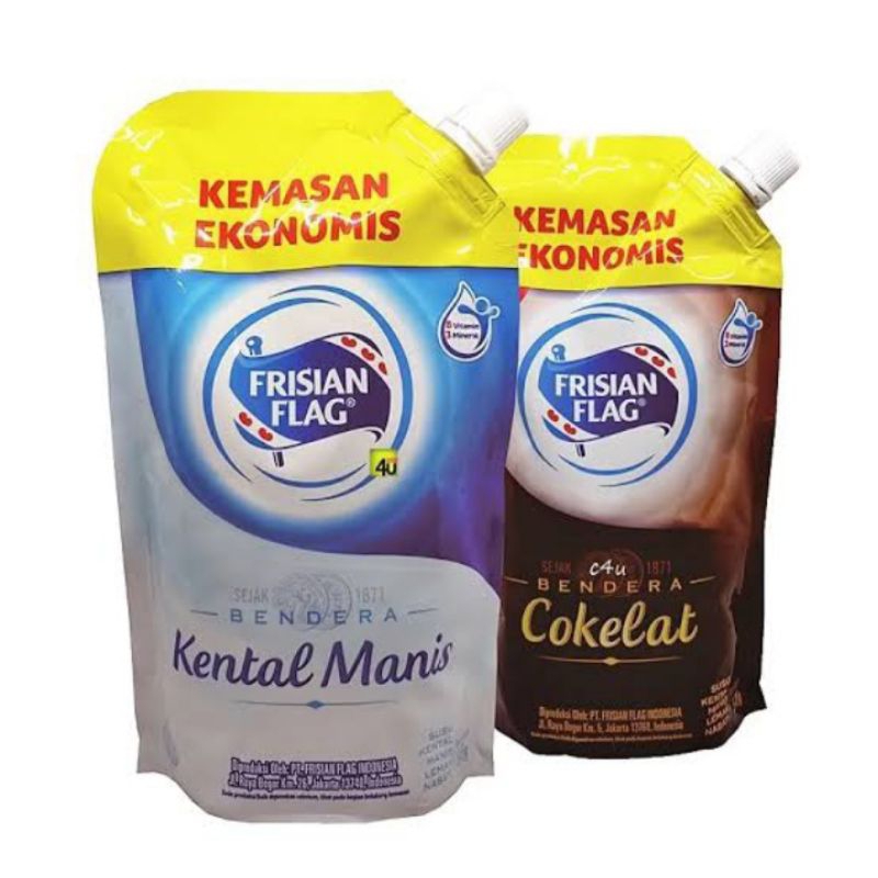 

Frisian Flag susu kental manis pouch 545 gr(putih/coklat)