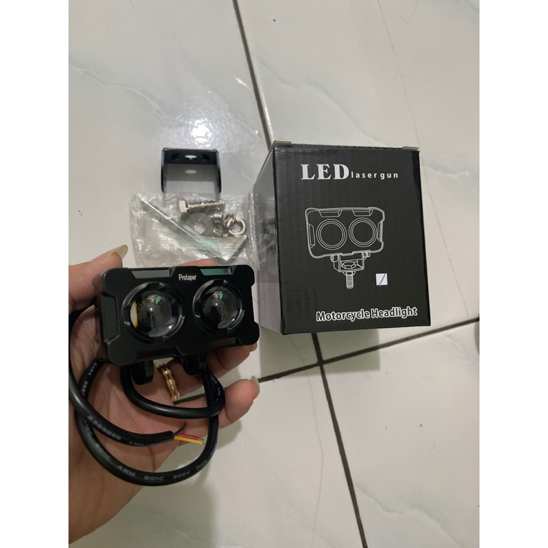 Lampu Tembak Sorot LED Laser 2 mata / lampu tembak SQL 2 mata polos super terang Lampu tembak D3 2mata