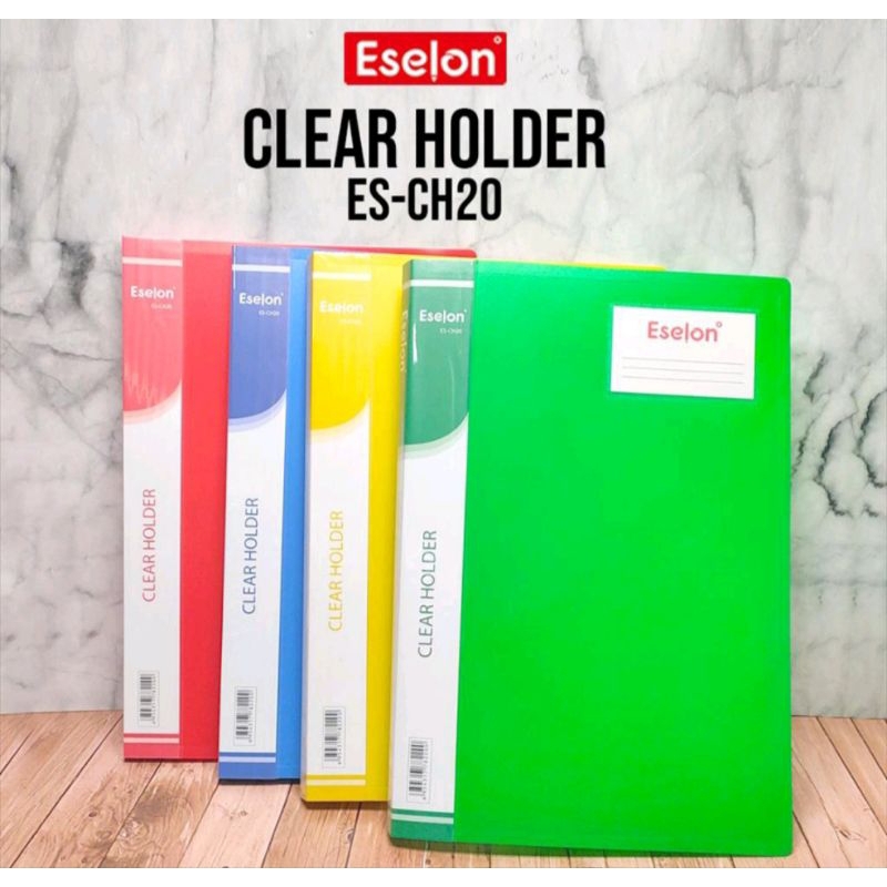 Clear holder folio map plastik