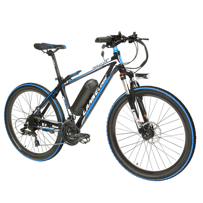 Lankeleisi Sepeda Listrik Gunung MTB 48V 10Ah - MX3.8 - Black/Blue