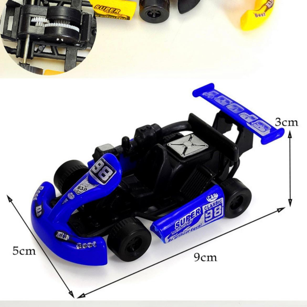 [FUNNY]Mainan Mobil Balap Pullback Car / Mainan Roda / Pull Back Colorful / Mainan Anak Driving / Mainan Mobil Tarik