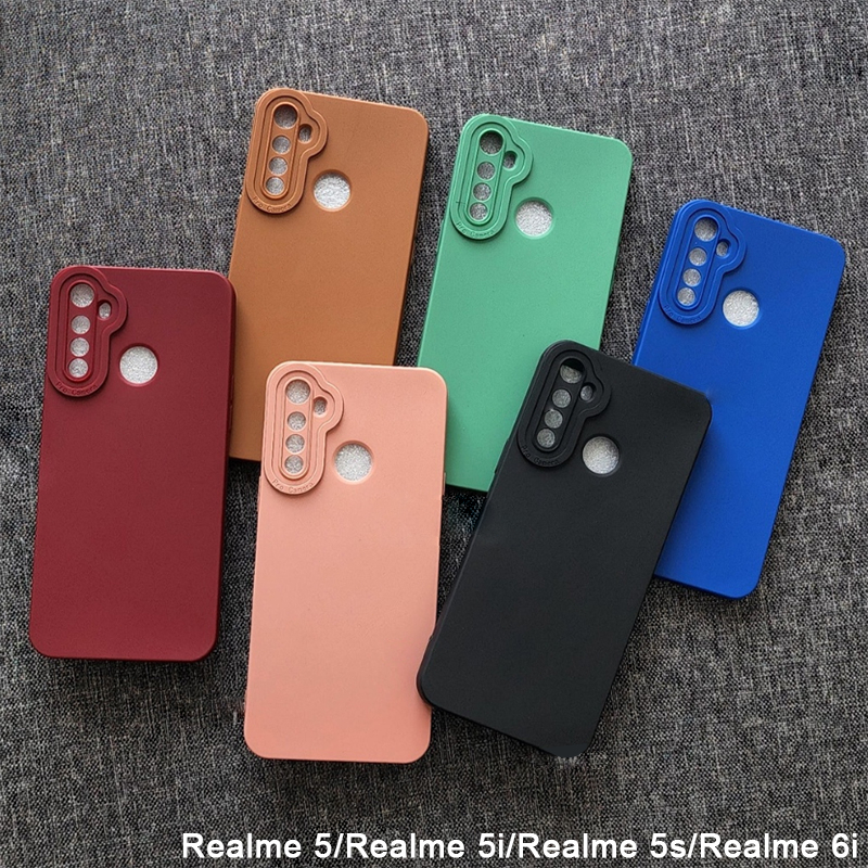 Softcase Realme 5 Realme 5S Realme 5i Realme 6i Realme C3 Realme C2 Realme C1 Realme 2 Pro Realme U1 Case 3D Pro Camera Gel Silika Casing