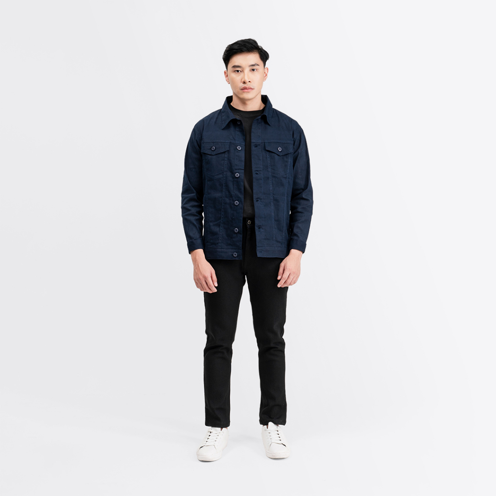 Livehaf - Trucker Canvas Jacket Navy