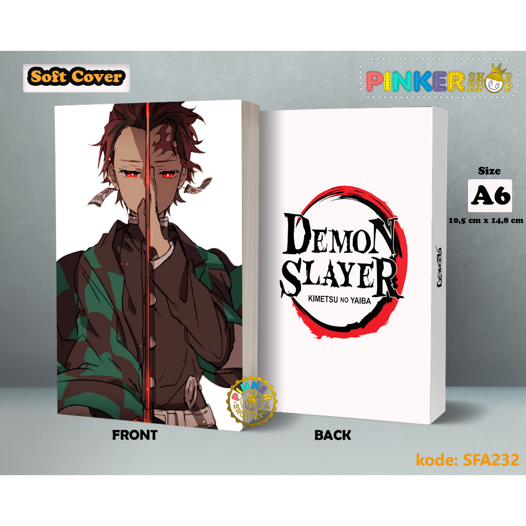 

(SFA232) Pocket Note Anime DEMON SLAYER 13 Softcover A6/A5 Buku Tulis catatan Notes Agenda Planner Jurnal