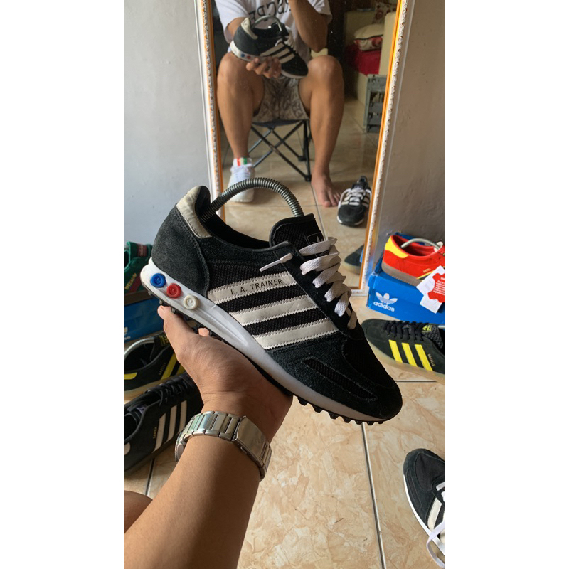 ADIDAS LA TRAINER BLACK WHITE