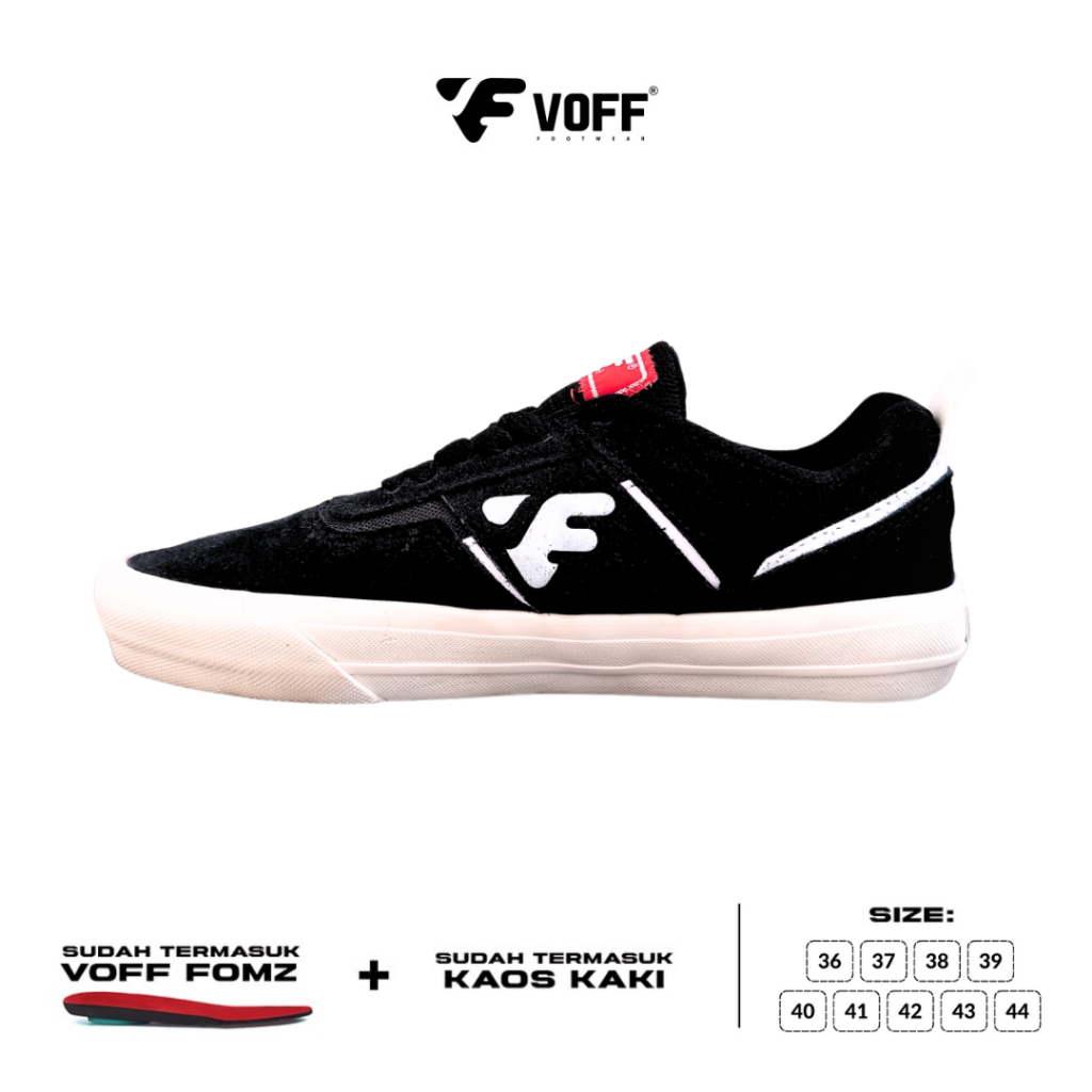 Voff Official Store - Voff Jamief Black White | Sepatu Pria | Sneakers