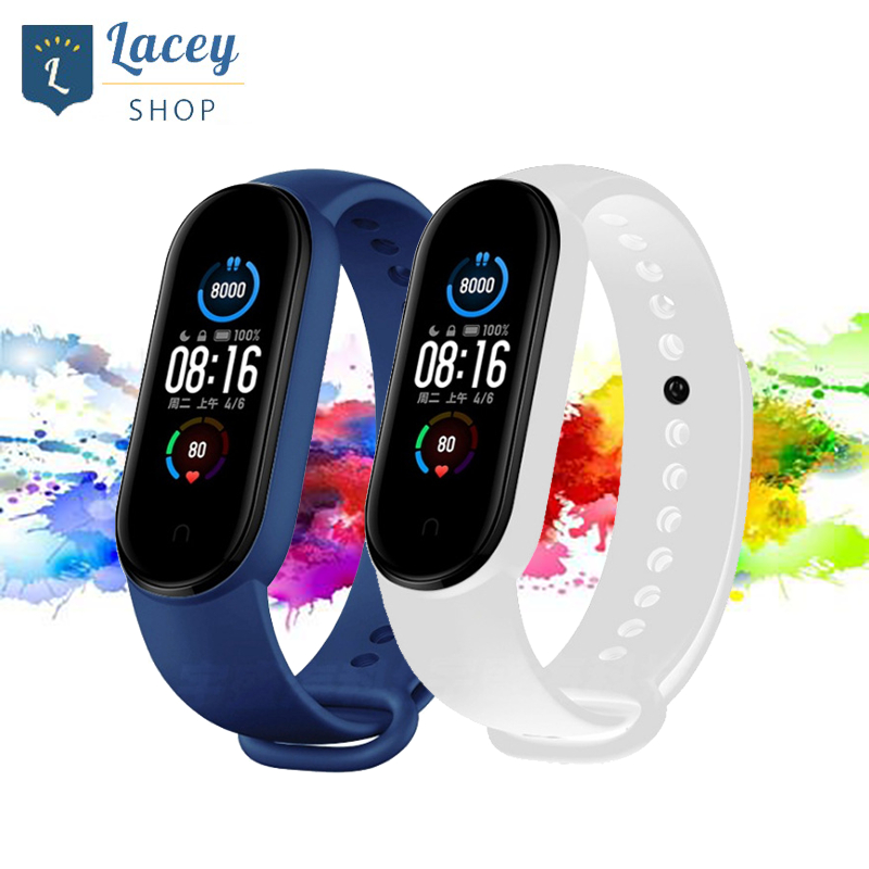 Silicone Strap Xiaomi Mi Band 3 4 5 6 Tali SmartBand