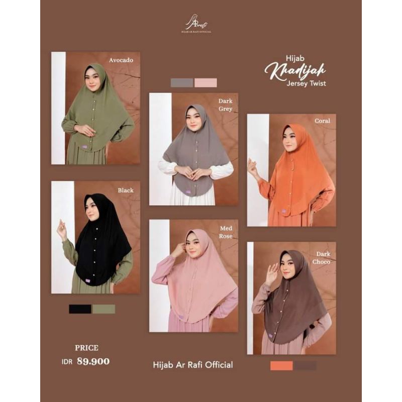 Hijab Khadijah Bergo Arrafi