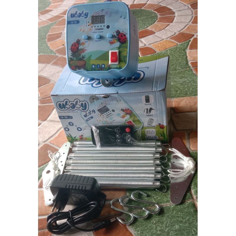 ayunan listrik ubaby bluetooth+remot / ayunan listrik murah /ayunan bayi otomatis