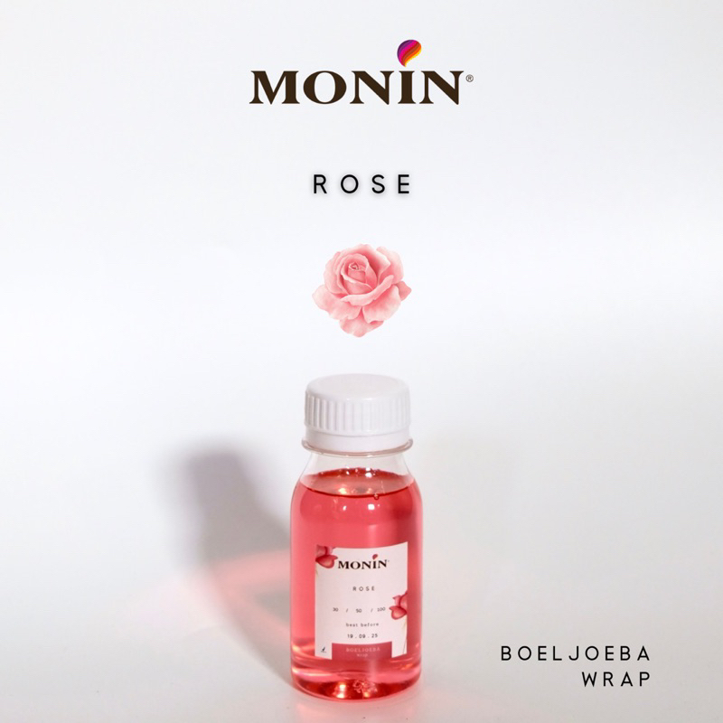 Monin Rose Syrup Repack [30, 50, 100] g