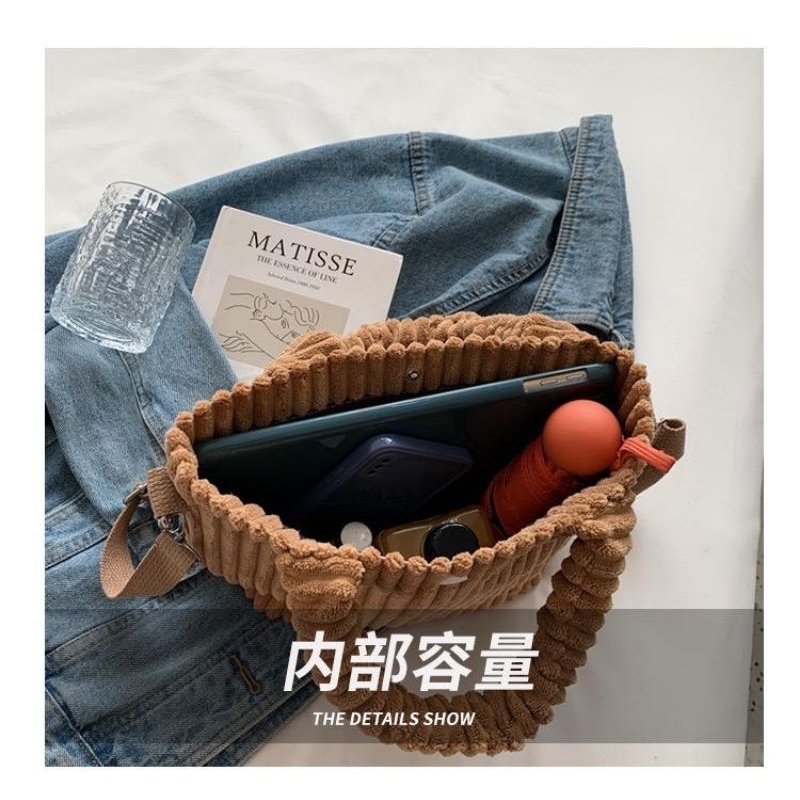 ToMo - CORDUROY KOREAN MINI SLING BAG / TAS CORDUROY KOREA