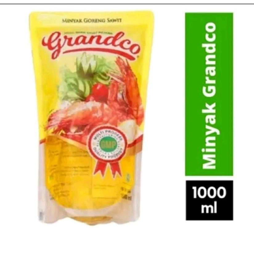 minyak goreng grandco 1 liter kemasan pouch