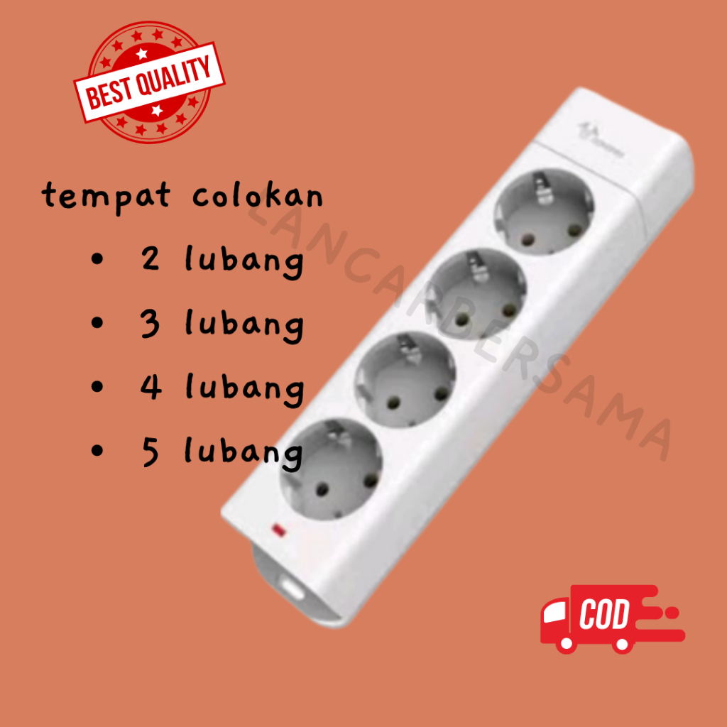 STOP KONTAK / POWER STRIP GONGNIU COLOKAN ( TANPA KABEL )GARANSI 3 TAHUN SNI