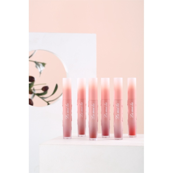 Lameila 1044 Lip Glaze - Lipstik Cair Tahan Lama dengan Banyak Pilihan Warna