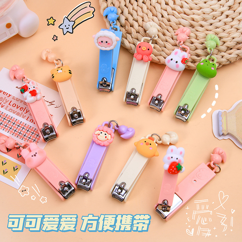 GKAL/BL2 Pemotong potongan Gunting Kuku Animal lucu nail clipper motif buah beruang biru pink tebal lucu imut anak cewek hijau bunga kelinci mawar creame putih bear  kecil bunny cute kaki tangan frog tiger kuning purple sheep bear