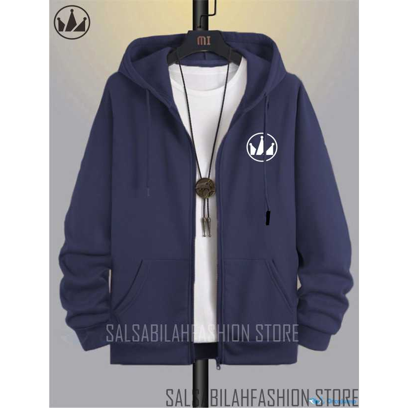 SWEATER HOODIE - Jaket Distro Zipper - Jaket Sweater Hoodie Resleting Pria Scremoslogo