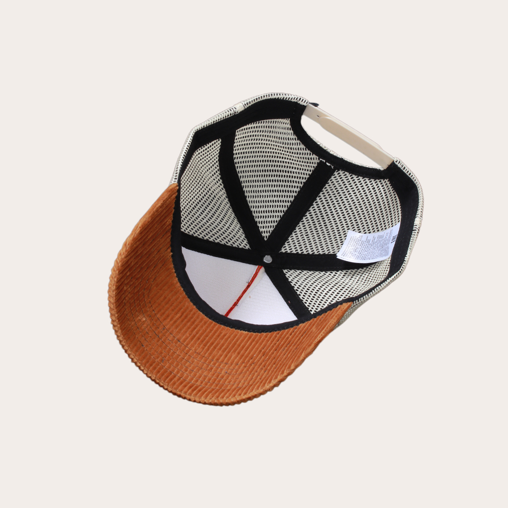 TRUCKER HAT CORDUROY PREMIUM QUALITY CARAMEL REAM