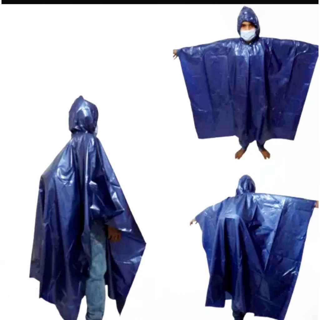 Jas Hujan Pria Dewasa Tebal Anti Air Jumbo - Jas Hujan Pria Dewasa Anti Tembus Air Anti Sobek Jumbo 