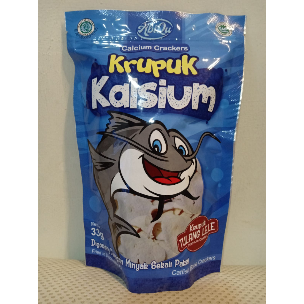 Krupuk Kalsium Tulang Lele Abiqu 33 gram (Siap Makan)