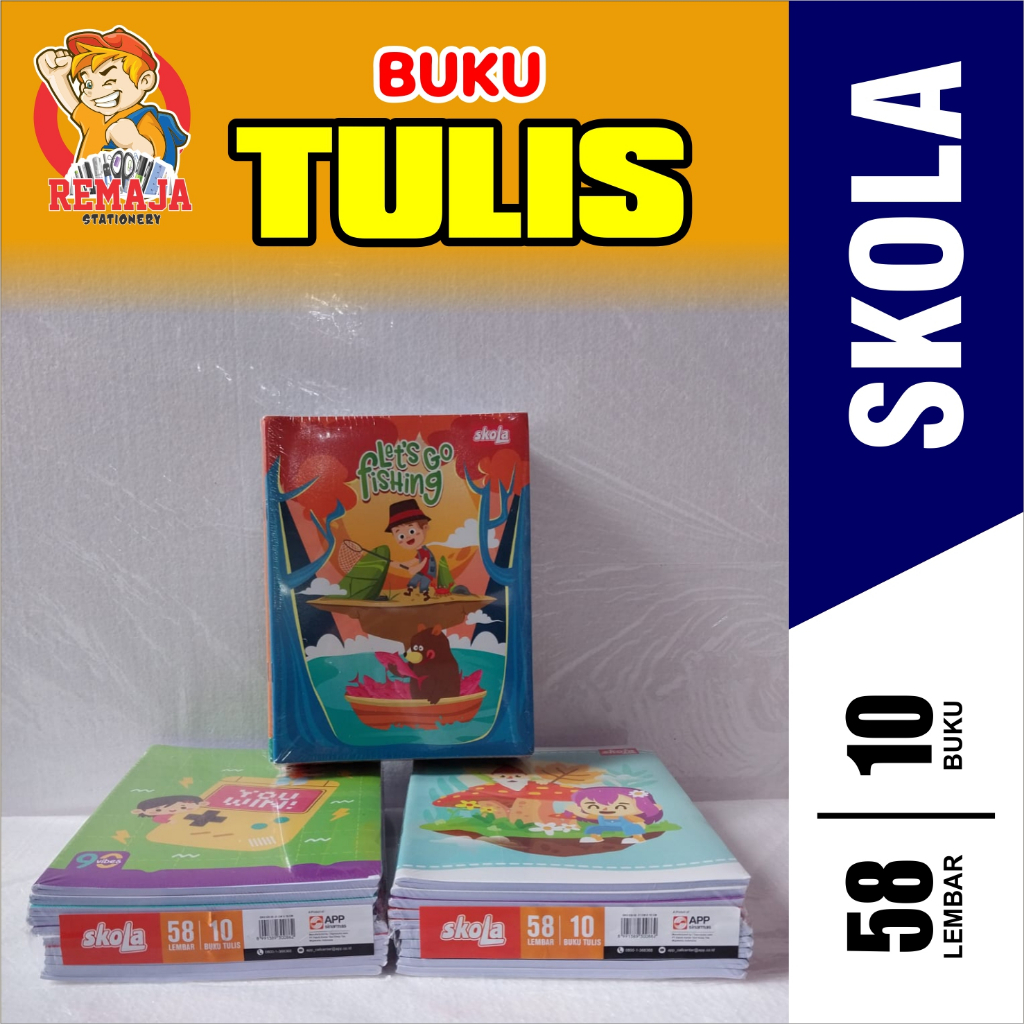 

Buku Tulis SIDU Skola Isi 58 Lembar per pack isi 10 BUKU