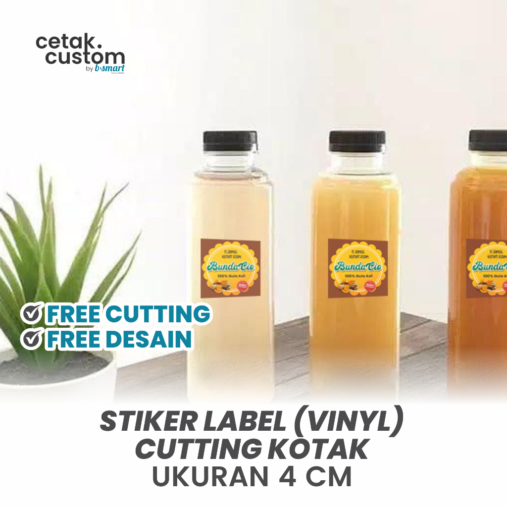 

STIKER LABEL MAKANAN (VINYL)+CUTTING KOTAK UKURAN 4x4 CM