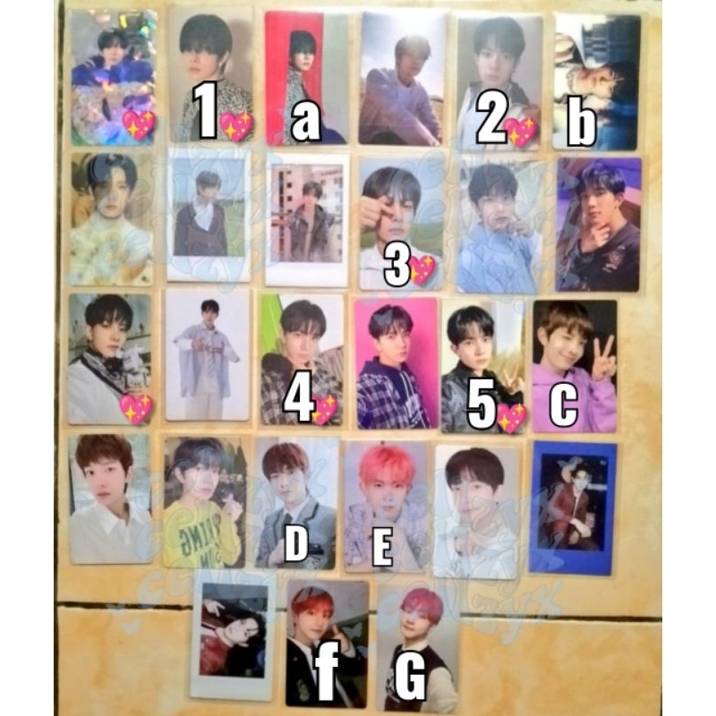 Photocard Official Enhypen Heeseung Jungwon Pob Holo Jungwon Seragam