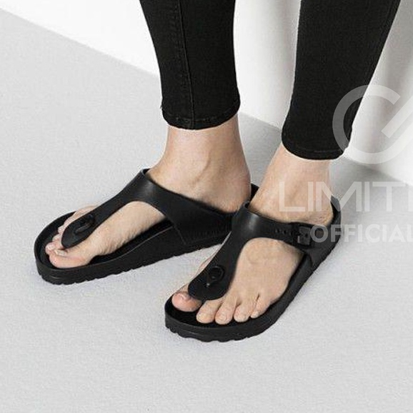 Sandal Wanita Limitless Casual Sendal Jepit Wanita Hitam Korean Style Sendal Cewek Japit Kekinian