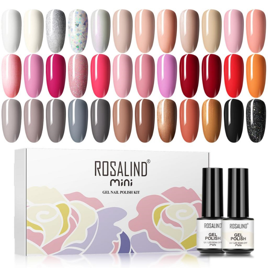 1 SET KUTEK Rosalind UV GEL Polish 1 Box (gift box) isi 40 pcs | kutek 1 box | kutek gel uv | kutek per box