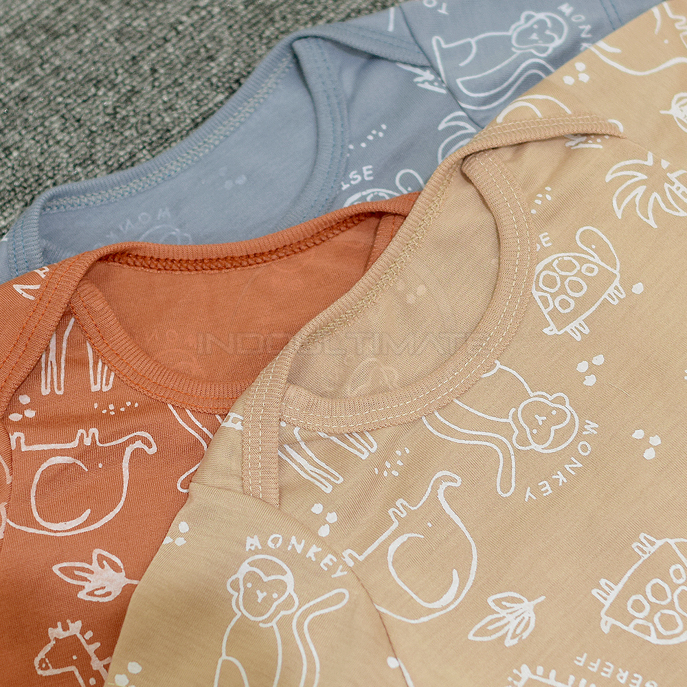 Jumpsuit Bayi Jumper Bayi Baru Lahir 0-6 Bulan BCS-700 Jumper Jumpsuit Jumsuit Setelan Set Baju Bayi Baby Perempuan Laki Laki Jumper Lengan Pendek