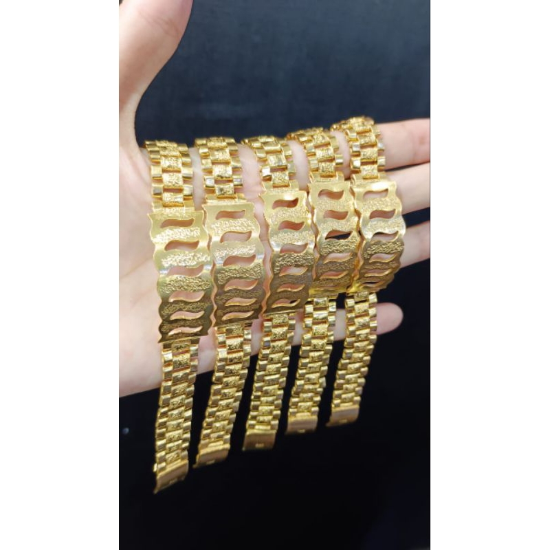 gelang sepuh sepuhan warna emas 99