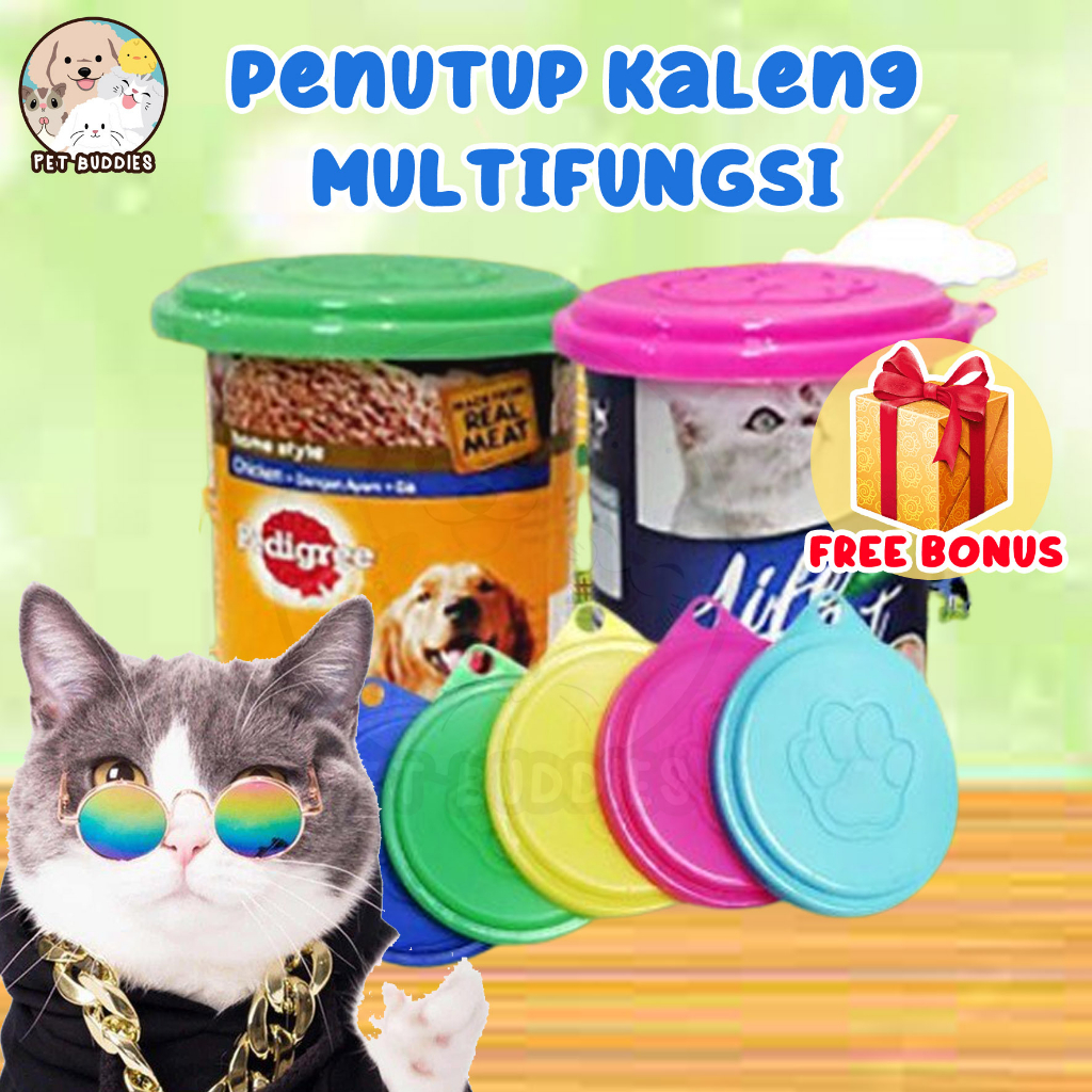 Penutup Kaleng Makanan Kucing/Anjing Basah