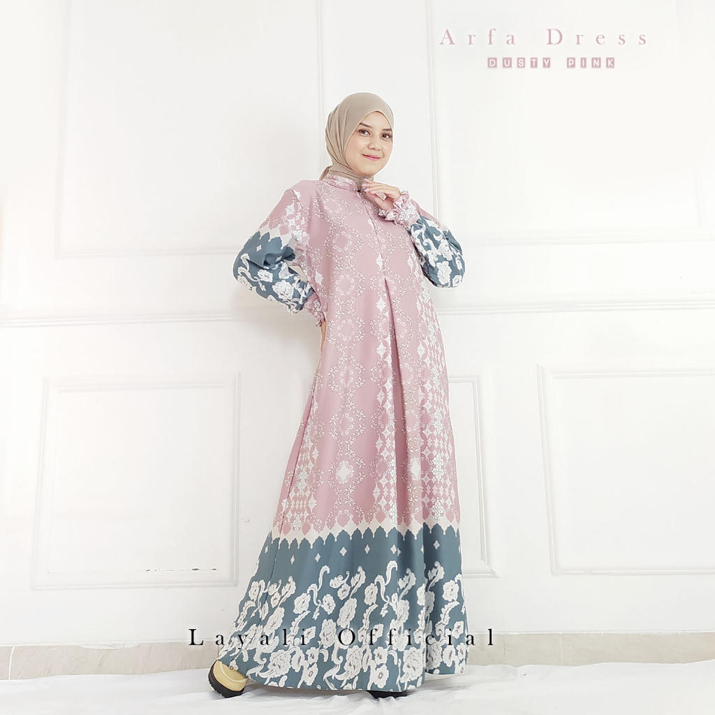 Fashion Dress Wanita Terbaru Dior Silk Arfa by Layali