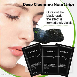 [10 Pcs] LANBENA Blackhead Remover Masker Komedo Pada Area Hidung Dahi dan Dagu