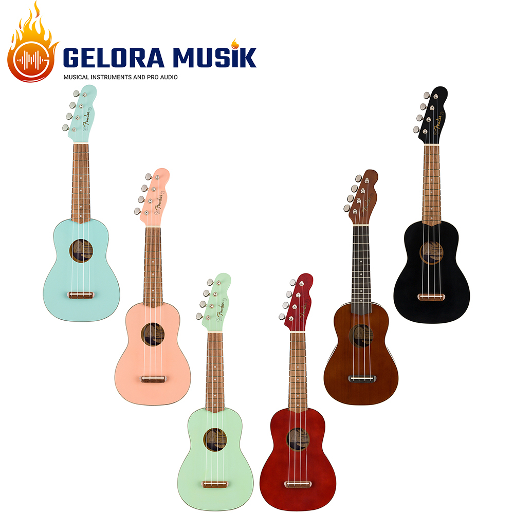 Ukulele Fender Venice Soprano, Walnut FB