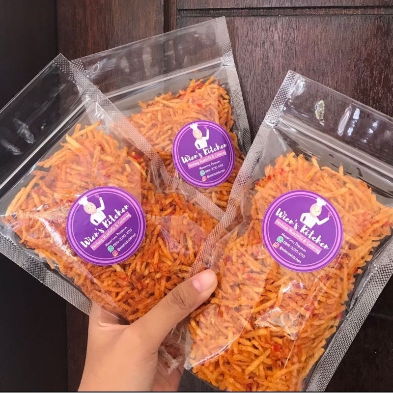 

Kentang mustofa kriuk 100 gr pedas