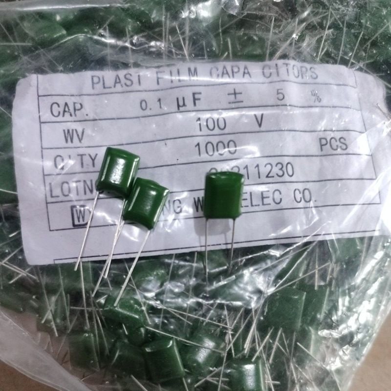 104n 100v milar capasitor isi 1000pcs