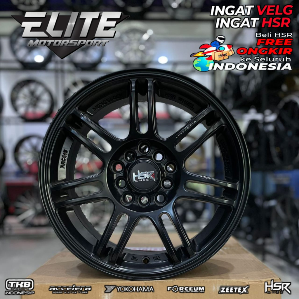 Velg Mobil Granmax APV Sienta Ring 15x6.5 Lubang 5 Velg HSR BOON BOROKO