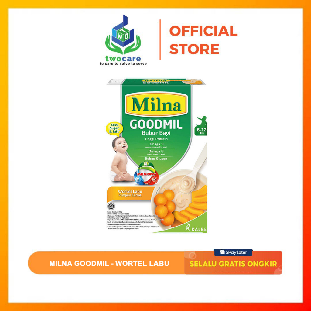 Milna Bubur Bayi Goodmil 6+ Wortel Labu