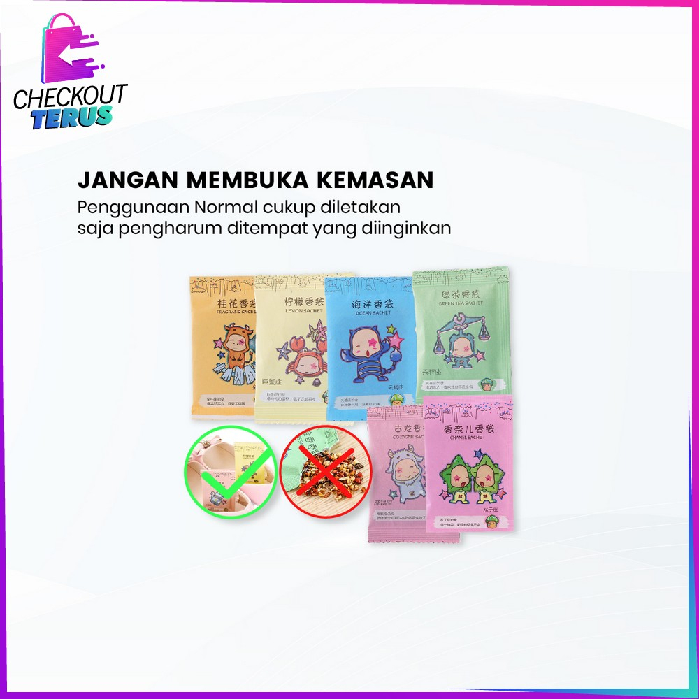 CT C835 Pengharum Ruangan Sachet Mini Serbaguna Pewangi Ruangan Aromaterapi Lemari Pakaian Parfum Ruangan Saset Pewangi Mobil