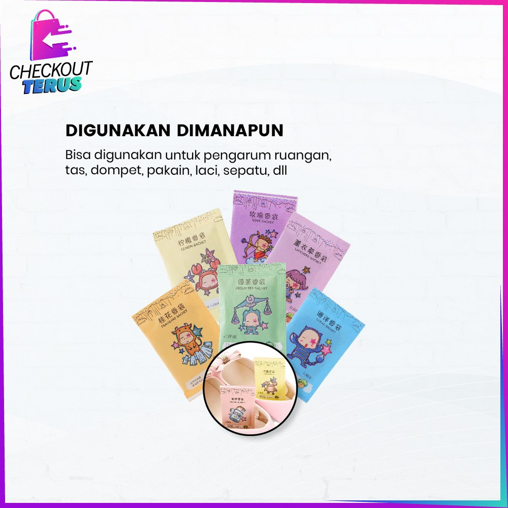 CT C835 Pengharum Ruangan Sachet Mini Serbaguna Pewangi Ruangan Aromaterapi Lemari Pakaian Parfum Ruangan Saset Pewangi Mobil